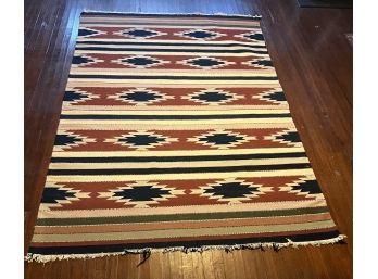 (Late 20th c) HANDWOVEN NATIVE AMERICAN RUG