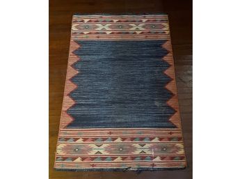 (Late 20th c) HANDWOVEN NATIVE AMERICAN RUG