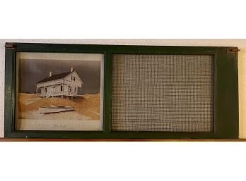 NOSTALGIC SCREEEN DOOR with COTTAGE PRINT