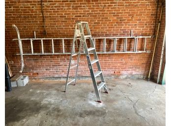 6ft FOLDING and 24ft EXTENTION LADDER