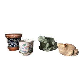 CERAMIC GARDEN ORNAMENTS and FLOWER POTS