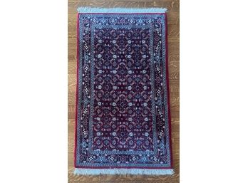 FAR EAST INDIAN HANDMADE WOOL ORIENTAL SCATTER RUG