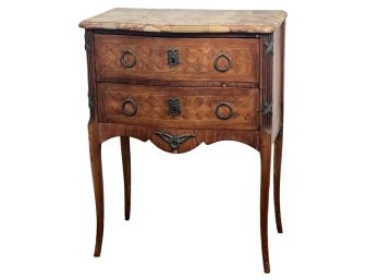 LOUIS XV STYLE MARBLE TOP STAND