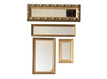 (4) FRAMED MIRRORS of VARIOUS SIZES