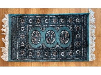 PAKISTANI BOKHAR HAND WOVEN WOOL SCATTER RUG
