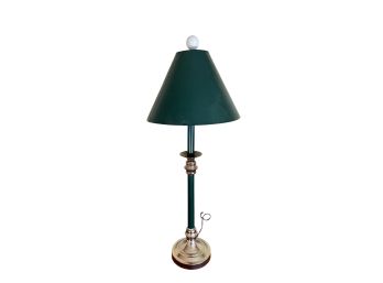 CANDLESTICK-FORM TABLE LAMP with GOLF BALL FINIAL