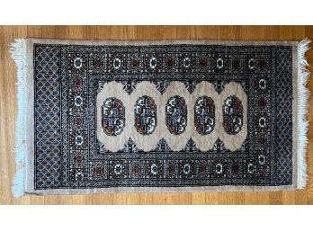 PAKISTANI BOKHARA HAND WOVEN WOOL SCATTER RUG