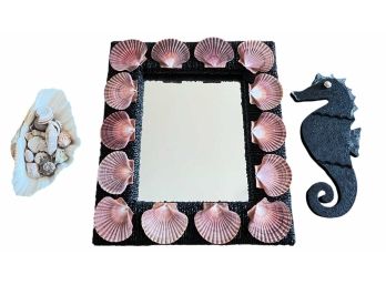 SCALLOP SHELL MIRROR, SEAHORSE WALL HANGING etc