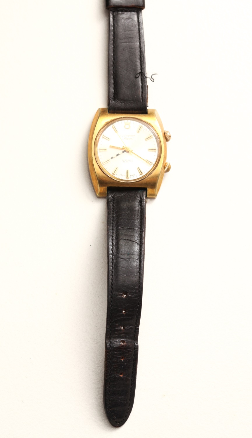 Montre De Poche Bucherer Avec Alarme - Mécanique à Remontage Manuel - Plaqué Or - Occasion TB État