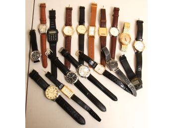 GROUPING OF VINTAGE MEN'S WRIST WATCHES