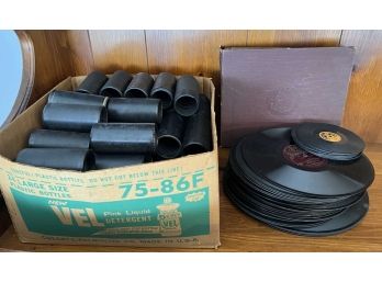 COLLECTION of EDISON CYLINDER RECORDS etc