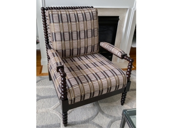 THOMASVILLE SPOOL STYLE UPHOLSTERED ARMCHAIR
