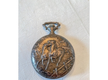 VINTAGE EVER SWISS EQUESTRIAN POCKET WATCH