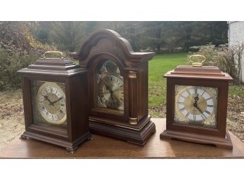 (3) MODERN MANTEL CLOCKS