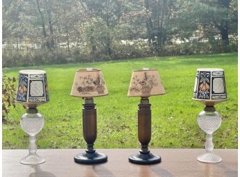 (2) PAIRS of MINIATURE FLUID LAMPS