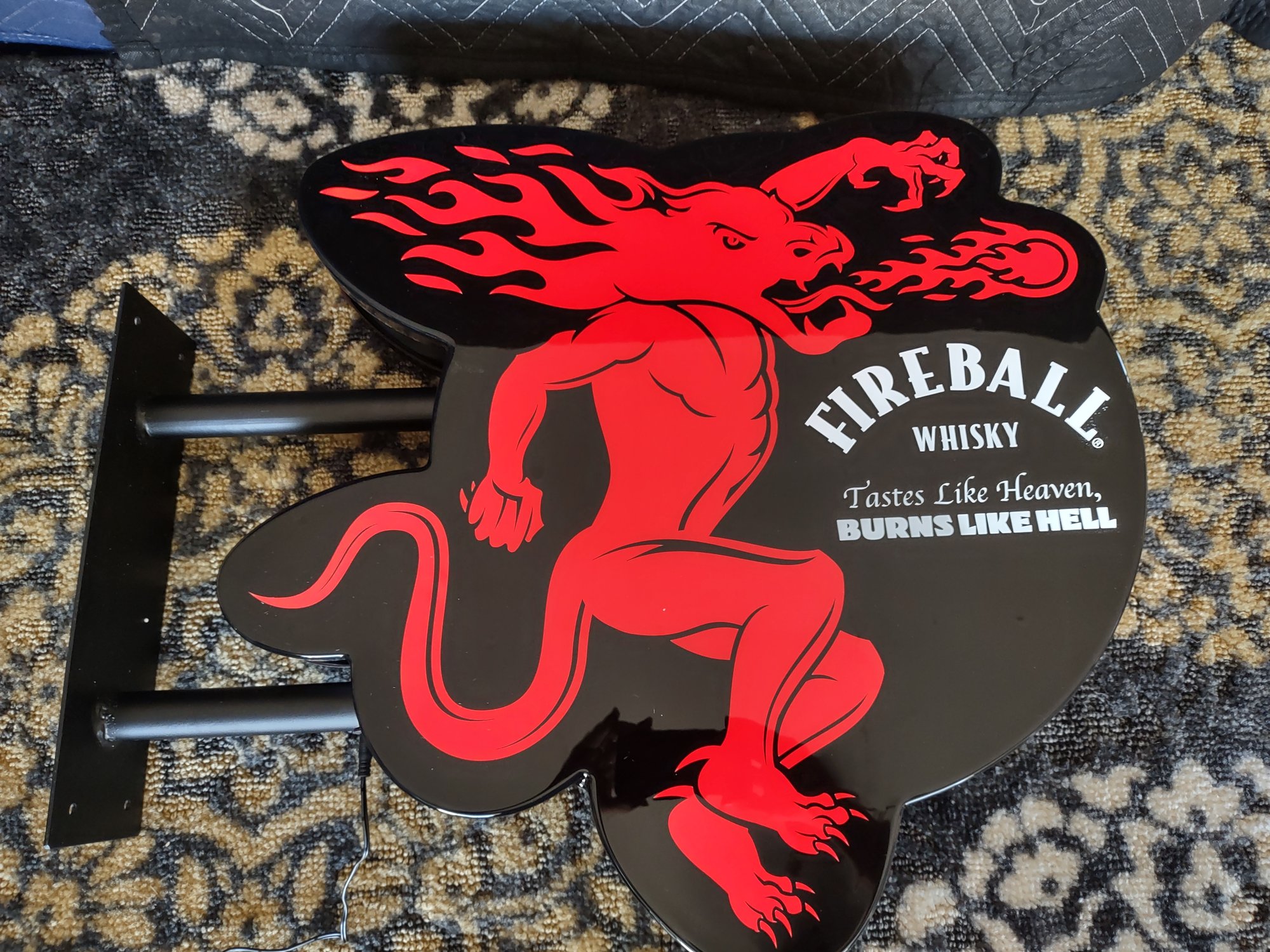 Fireball Whisky Lighted Bar Sign #1019 | Auctionninja.com