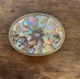 Abalone Inlay Belt Buckle
