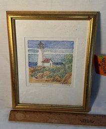 Annisquam Lighthouse Scene  By Susan Daly