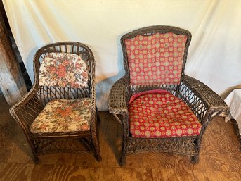 2 Vintage Wicker Chairs