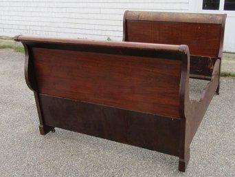 Empire Sleigh Bed Circa 1820