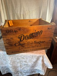 Wooden Domino Sugar Box