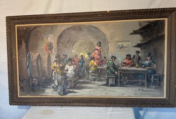 F. Decardova  O/C  Colorful People Scene