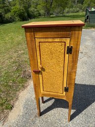 Contemporary Pine  Grain Painted Cabinet