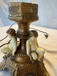 Lamp Base With Cherub