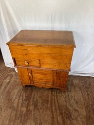 Antique Pine Lift Top  Commode
