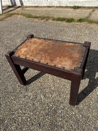 Oak Mission Style Foot Stool