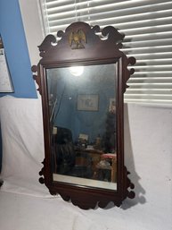 Chippendale Style Mirror With Applied Eagle