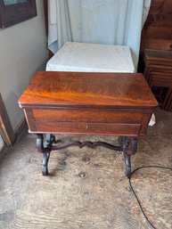 Antique Empire Card Table Unusual Form