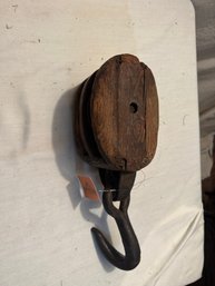 Wood And Metal Pulley
