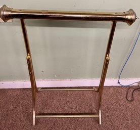 Modern Brass Quilt Or Blanket Bar