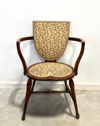 Art Nouveau Transitional Victorian Hall Chair