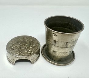 Vintage Collapsible Metal Travel Cup