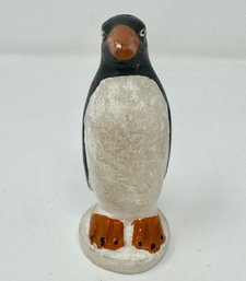 Vintage Chalkware Penguin Figure