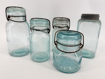 Group Of Vintage Ball / Mason Jars