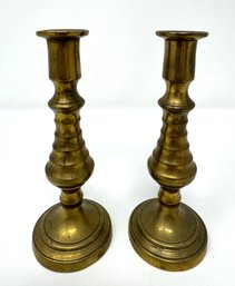 Pair Of Vintage Brass Candlesticks
