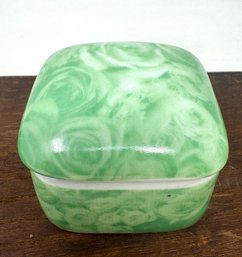 Vintage Porcelain Trinket Box Made Exclusively For Oscar De La Renta