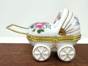 Vintage Baby Pram / Stroller Trinket Box