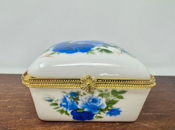 Painted Porcelain Trinket Box