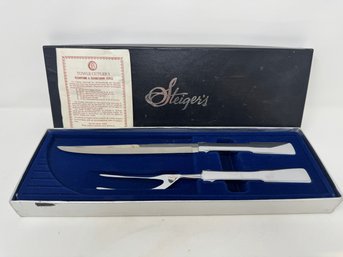Towle Cutlery Carving Set In Original Box