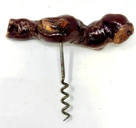 Vintage French Burl Wood Corkscrew