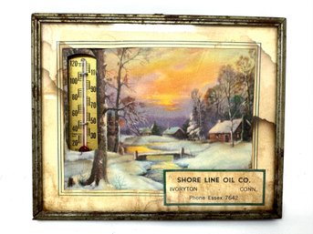 Shore Line Oil Co.  Ivoryton, Connecticut Thermometer