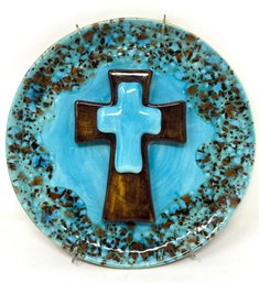 Handmade 1970's Ceramic Religious Plate