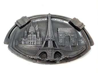 'Souvenir De Paris' Oval Ashtray And Trinket Dish