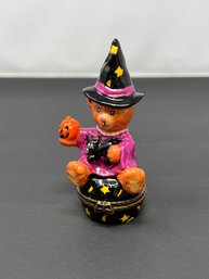 Boyds Bears Bearware Halloween Witch Bear Trinket Box