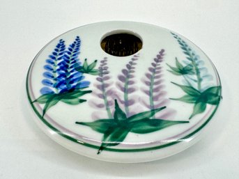 Hand-painted Ceramic Flower Frog