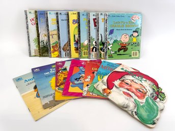 Group Of Vintage Children's Books Incl. Sesame Street, Little Golden Books & More